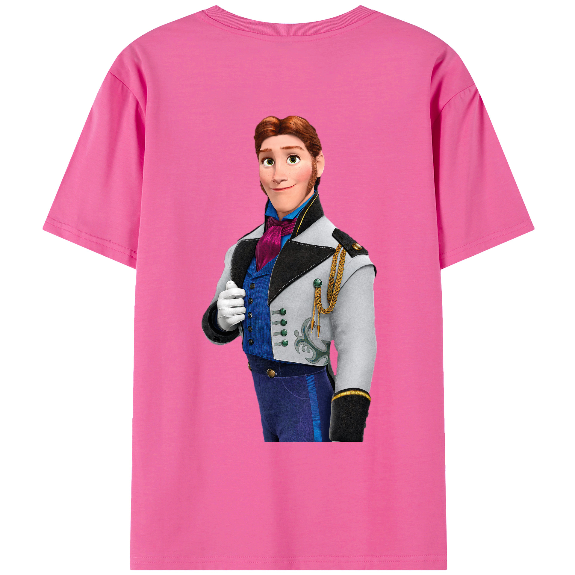 （画像用） アナと雪の女王 アンナ エルサ Frozen Anna Elsa レディース半袖Tシャツ(バックプリント)